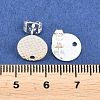 304 Stainless Steel Ear Stud Findings STAS-O119-14A-S-3