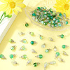 100Pcs Glass Pendants PALLOY-TADJ00015-4