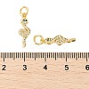 Brass Micro Pave Cubic Zirconia Pendants KK-U056-07G-3