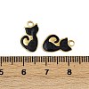 304 Stainless Steel Enamel Charms STAS-L290-37A-G-3