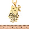201 Stainless Steel Pendant Necklaces NJEW-C066-19G-3