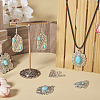 16Pcs 8 Styles Synthetic Turquoise Pendants FIND-TA0002-15-7