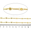 Brass Textured Flat Round Bar Link Chains CHS-H112-07G-3