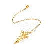 Brass Cable Chain Coil Dowsing Pendulums HJEW-D004-01G-1