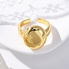 Brass Open Cuff Rings for Women LS-RJEW-G341-04G-03-2
