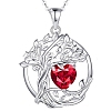 925 Sterling Silver Double-Layer Necklace PW-WGB13A5-07-1