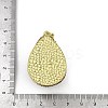 Raw Natural Tektite & Synthetic Blue Goldstone Big Pendants KK-P282-04G-3