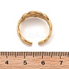 304 Stainless Steel Open Cuff Ring for Women RJEW-M049-01G-08-2