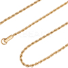 4Pcs 304 Stainless Steel Rope Chain Necklaces NJEW-BBC0001-36B-1