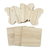 6Pcs 2 Styles Wood Cup Mats DIY-XCP0003-35-1