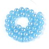 Electroplate Imitation Jade Glass Beads Strands LS-GLAA-T032-J10mm-AB04-2