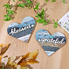 Wooden Heart Shaped Blessed Sign Ornaments AJEW-WH20019-83A-4