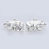 Tibetan Style Alloy Pendants X-TIBE-R316-020AS-RS-2