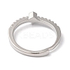 Rack Plating Brass Clear Cubic Zirconia Constellation Adjustable Rings for Women RJEW-S407-08P-05-3