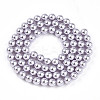 Baking Paint Pearlized Glass Pearl Bead Strands HY-N002-5mm-A04-3