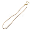 Nylon Milan Cord Necklace Making MAK-M028-01G-23-1