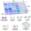 DIY Round Acrylic & ABS Plastic Imitation Pearl Beads Bracelets Jewelry Making Kits DIY-FS0007-42-4