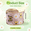6 Rolls 6 Styles Polyester Ribbon OCOR-KS0001-01-4