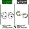 925 Sterling Silver Saw Cut Open Jump Rings STER-F036-02S-1x4mm-3