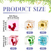 5Pcs 5 Colors Resin Cube Fridge Magnet Home Decoration Accessoriesa FIND-TA0005-87-3