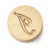 Golden Tone Brass Letter Stamps KK-R005-01I-1