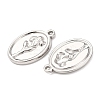 304 Stainless Steel Pendants STAS-I358-12P-03-2