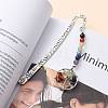 Tibetan Style Carved Alloy Bookmark AJEW-JK00161-5