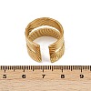 304 Stainless Steel Cuff Open Rings for Women LS-RJEW-H255-01G-06-5