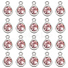 20Pcs Faceted Glass Charms RGLA-TADJ0001-01G-2