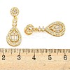Rack Plating Brass Micro Pave Clear Cubic Zirconia Charms KK-F089-05G-3