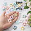35Pcs 7 Colors Acrylic Bead Frame SACR-CA0001-21-3