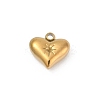 304 Stainless Steel Pendants STAS-L283-23G-1