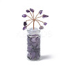 Natural Amethyst Chips Tree Decorations DJEW-P021-E04-1