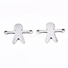Non-Tarnish 201 Stainless Steel Link Connectors STAS-S110-111P-1