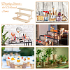 3-Tier Wood Earring Display Card Organizer Riser Rack ODIS-WH0099-21-6