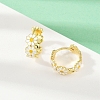 Brass Enamel Hoop Earrings X-EJEW-S277-01G-2