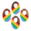 Opaque Resin & Walnut Hollow Pendants RESI-TAC0026-05E-1