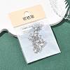 SHEGRACE Brass Pave Cubic Zirconia Horse Eye Connector Charms XGRQ2O435-436A-P-6