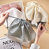 8Pcs 4 Colors Blank Non-Woven DIY Craft Drawstring Storage Bags ABAG-GN0001-10B-5