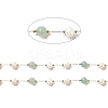 Natural Pearl & Green Aventurine Beaded Chains CHS-B002-01G-09-4