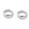 Brass Ring Charm Connectors KK-U056-55P-1