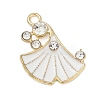 Alloy Enamel Pendants with Rhinestone FIND-Z070-07G-02-1