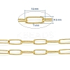 Soldered Brass Paperclip Chains CHC-D025-03G-01-4