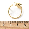 Starfish & Shell 304 Stainless Steel Cuff Rings RJEW-S621-08G-3