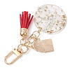 4Pcs 4 Styles Christmas Transparent Epoxy Resin Pendant Decoration KEYC-JKC00936-5