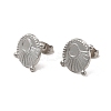 304 Stainless Steel Stud Earring Cabochon Settings EJEW-I281-01P-1