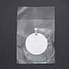 Tarnish Resistant DIY Materials 201 Stainless Steel Flat Round Hand Stamping Blank Tag Pendants STAS-O044-125-8