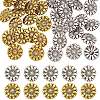 40Pcs 2 Colors 1-Hole Alloy Shank Buttons BUTT-AR0001-13-1