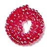 Baking Electroplate Glass Beads Strands X1-DGLA-A039-J10mm-B21-2