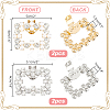4Pcs 2 Style Plastic Imitation Pearl Shoe Decoration AJEW-PH0011-47-2